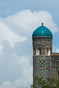 Minarets of Registan, Samarkand, Uzbekistan